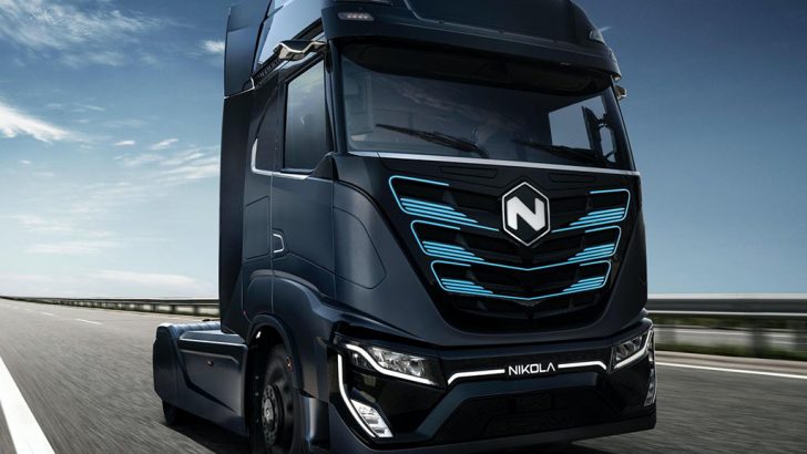 Nikola, elektrikli bir kamyon ile karşımızda