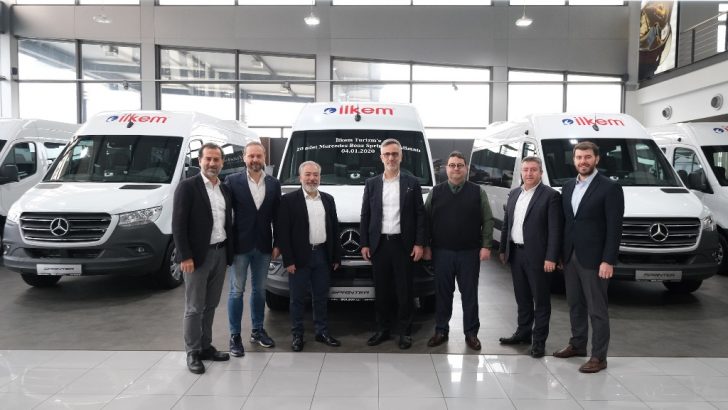 Mercedes Benz Otomotiv Ticaret ve Hizmetler A.Ş., 2020’nin ilk teslimatını İlkem Turizm’e 20 adet Yeni Sprinter ile gerçekleştirdi