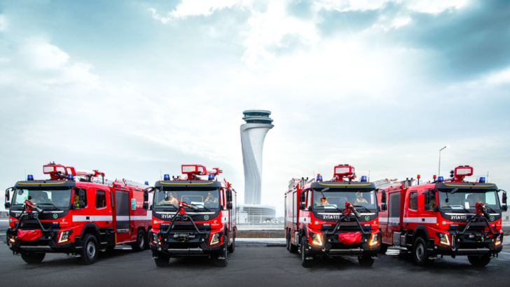 Volvo’dan İstanbul Havalimanı’na 5 itfaiye